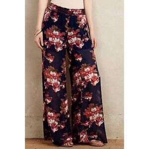 Anthropologie Elevenses Floral Palazzo Pants